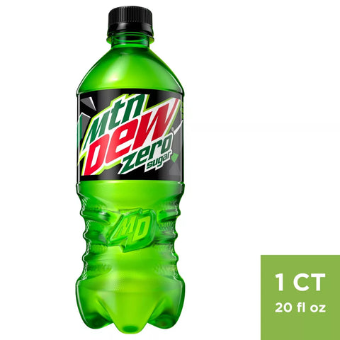 20 oz Mtn Dew Zero/Baja